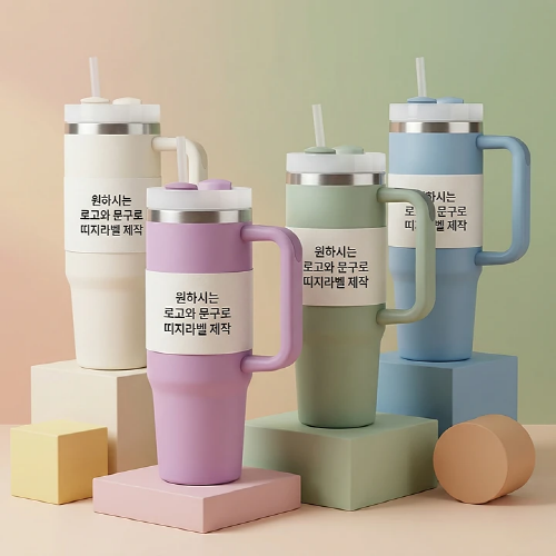 [굿즈 디홀] 빨대 진공 텀블러 900ml