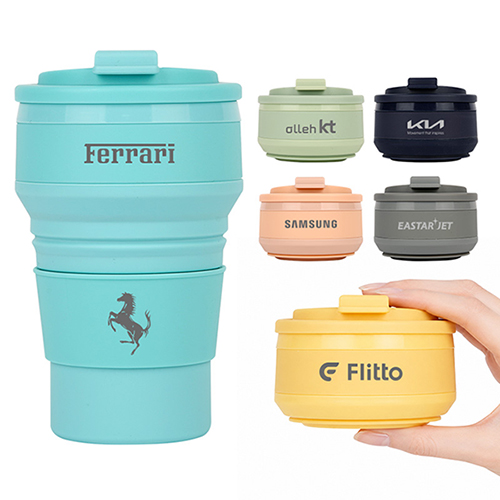[폴베어] 루트 접이식 실리콘 텀블러 500ml