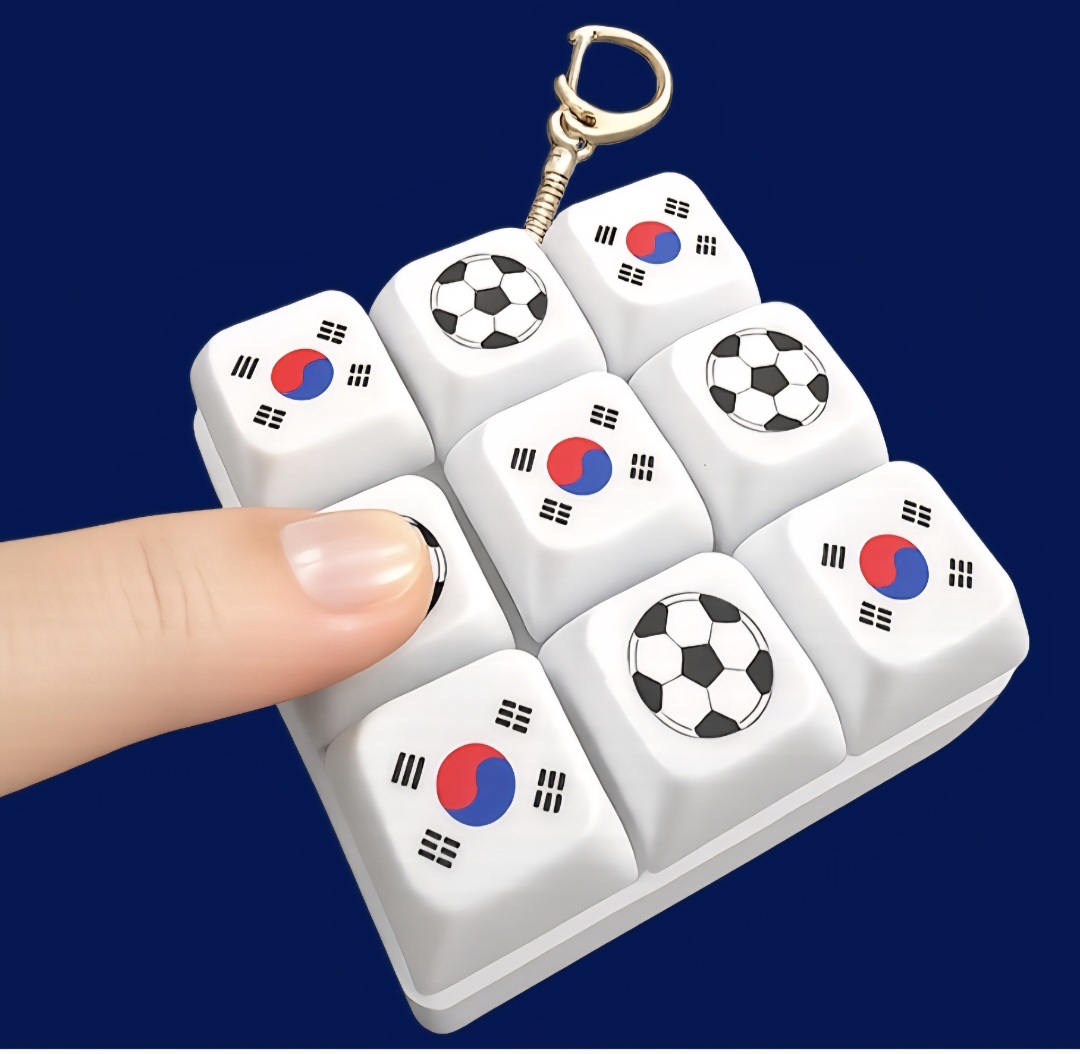 월드컵 딸깍이 키링 키랩 키보드 축구공