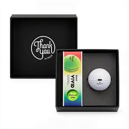 볼빅 NEW VIVID 골프공 3구+보조배터리 3000mAh 선물세트