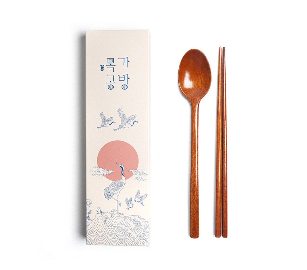 목가공방 국내 옻칠 자연소담 수저 1인 선물세트