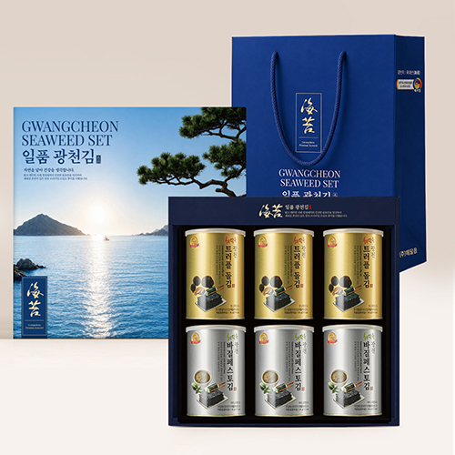 DO [독점모델] 명품 광천김 6캔 특호