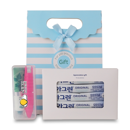 덴티스테 치약 칫솔 가그린 일회용 가글 10p 기프트세트