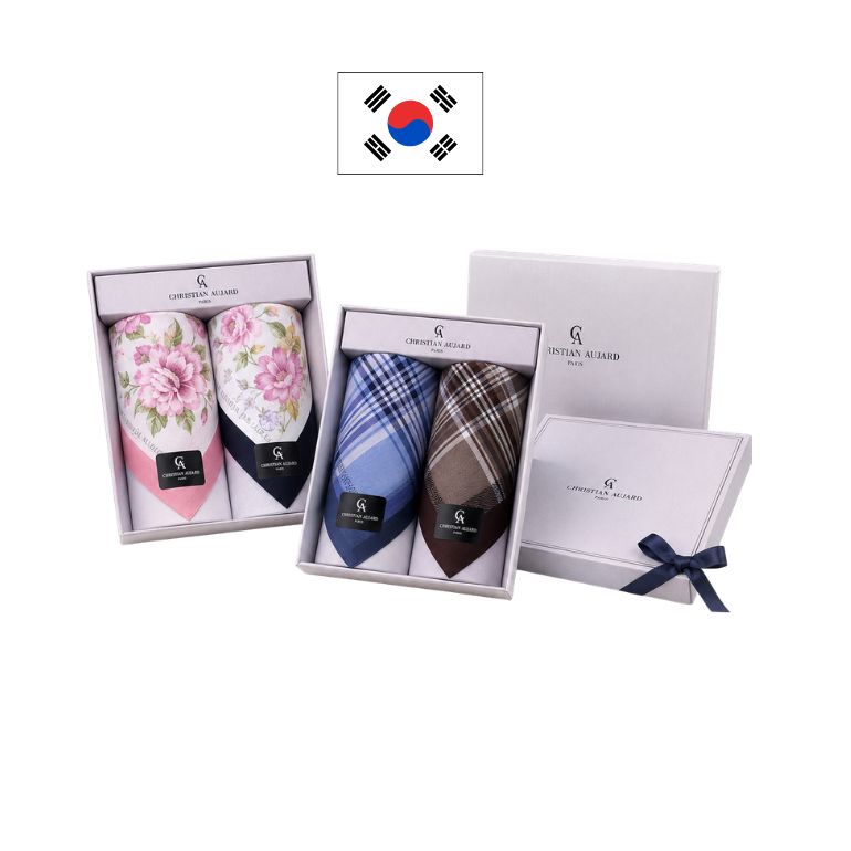 손수건세트  남여  2p세트  크리스찬 오자르