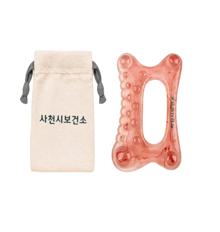 림프순환 승모근 얼굴괄사 레진도자기 마사지기