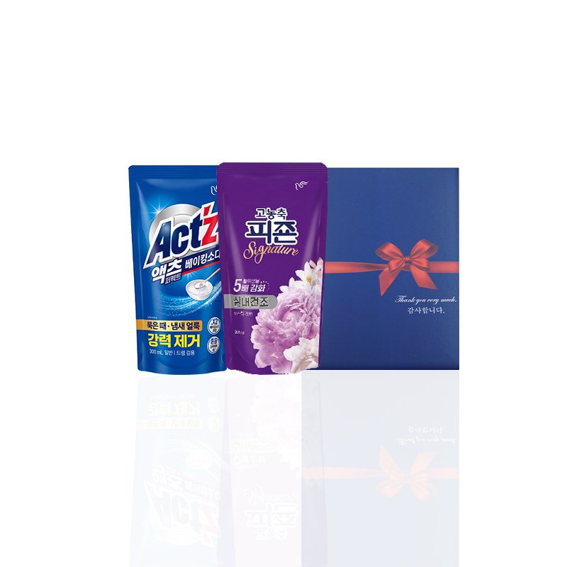 알뜰하게담은 세제세트5호(고농축피죤리필1P+액츠퍼팩트리필1P))