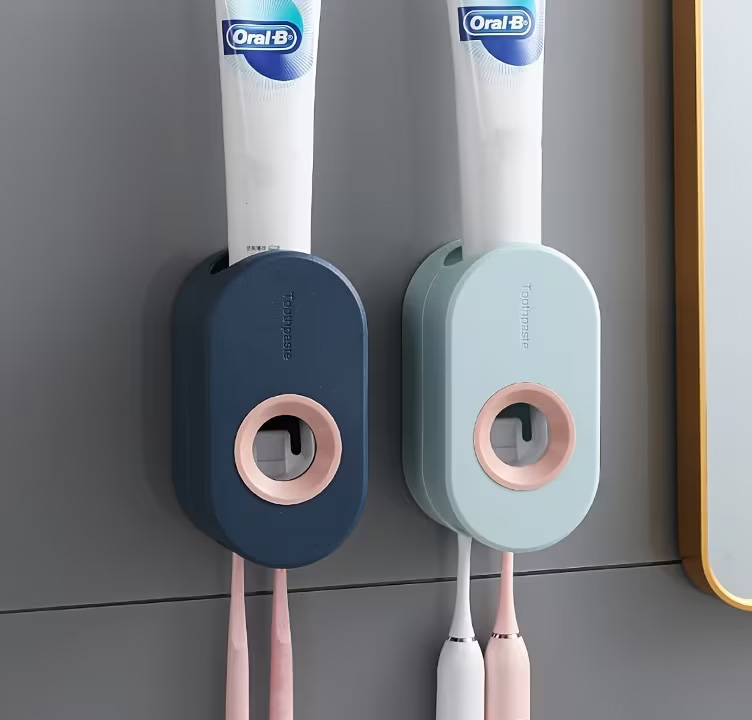 칫솔 거치 자동 치약 디스펜서