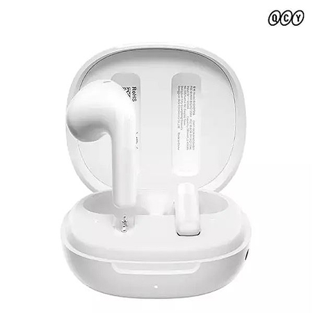 QCY T35 에일리버즈 화이트 블루투스 무선 이어폰