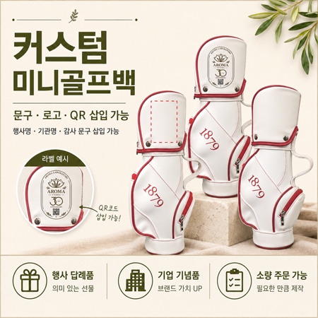 리뉴얼 1879 미니골프백 그린엣지  캐디 와인 케이스 인테리어 소품 파우치 백