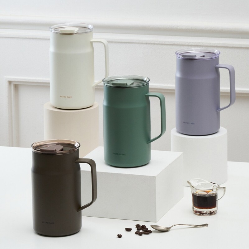 HA 락앤락 메트로 카페 머그 세라믹 텀블러 600ml