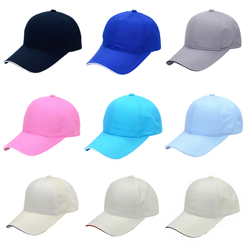 [라인포인트] 캐주얼 무지 6각 샌드위치챙 포인트 볼캡 야구모자 (17color)