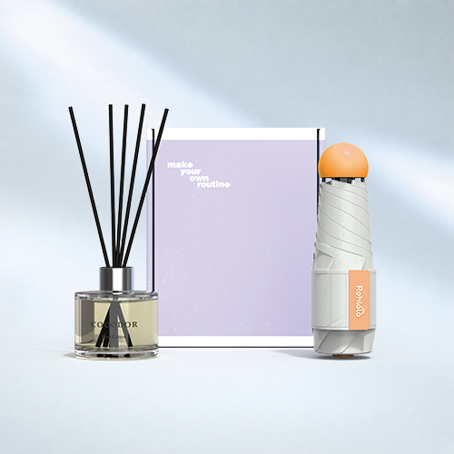 루티네 선물세트 코튼캔디 5단 양우산+코코도르 디퓨저120ml