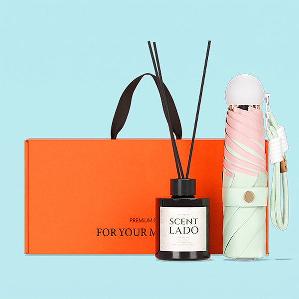듀홈 캔디볼 초경량 미니 암막 5단 양우산 선물세트 답례품+센트라도 디퓨저 세트 150ml 이로나