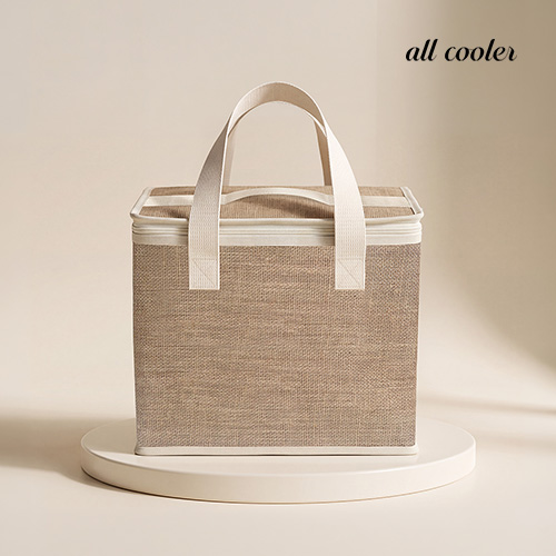 THE 쥬트 보온보냉백 30x28x21 프리미엄  jute 천연소재  자연감성 예쁜 북유럽
