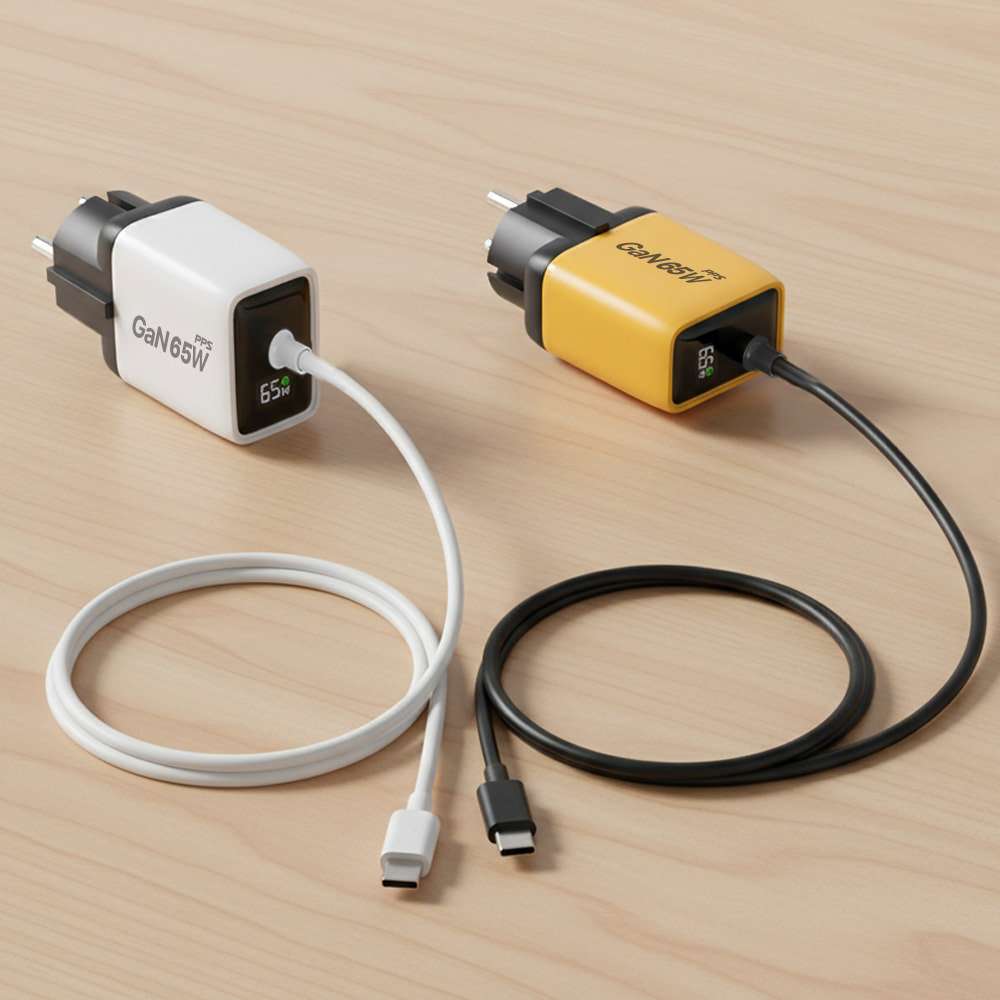 M2 PPS GAN C타입 PD USB 65W LED 디스플레이 멀티 접지 초고속 충전기 CABLE-PD65W-LED