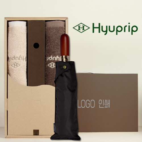 협립40수호텔코마180타월 2P+협립 3단60 슈퍼 엔티크 초고밀도 완전자동 우양산 세트