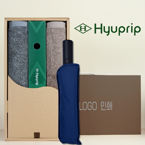 코마40수200호텔타월 2P+협립3단55 8K 완전자동 280T 고밀도 우양산 세트
