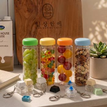 마이보틀 트라이탄 500ml 물병 물통 + 키캡키링 1구 세트 클리커 클릭커 딸깍이 키링 열쇠고리
