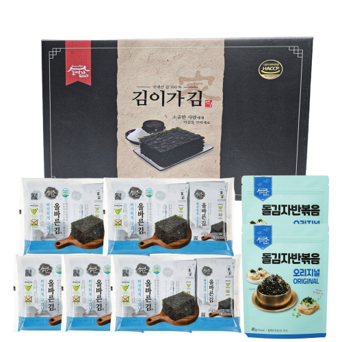 명품 도시락김 45봉 돌자반 2봉 명절선물세트
