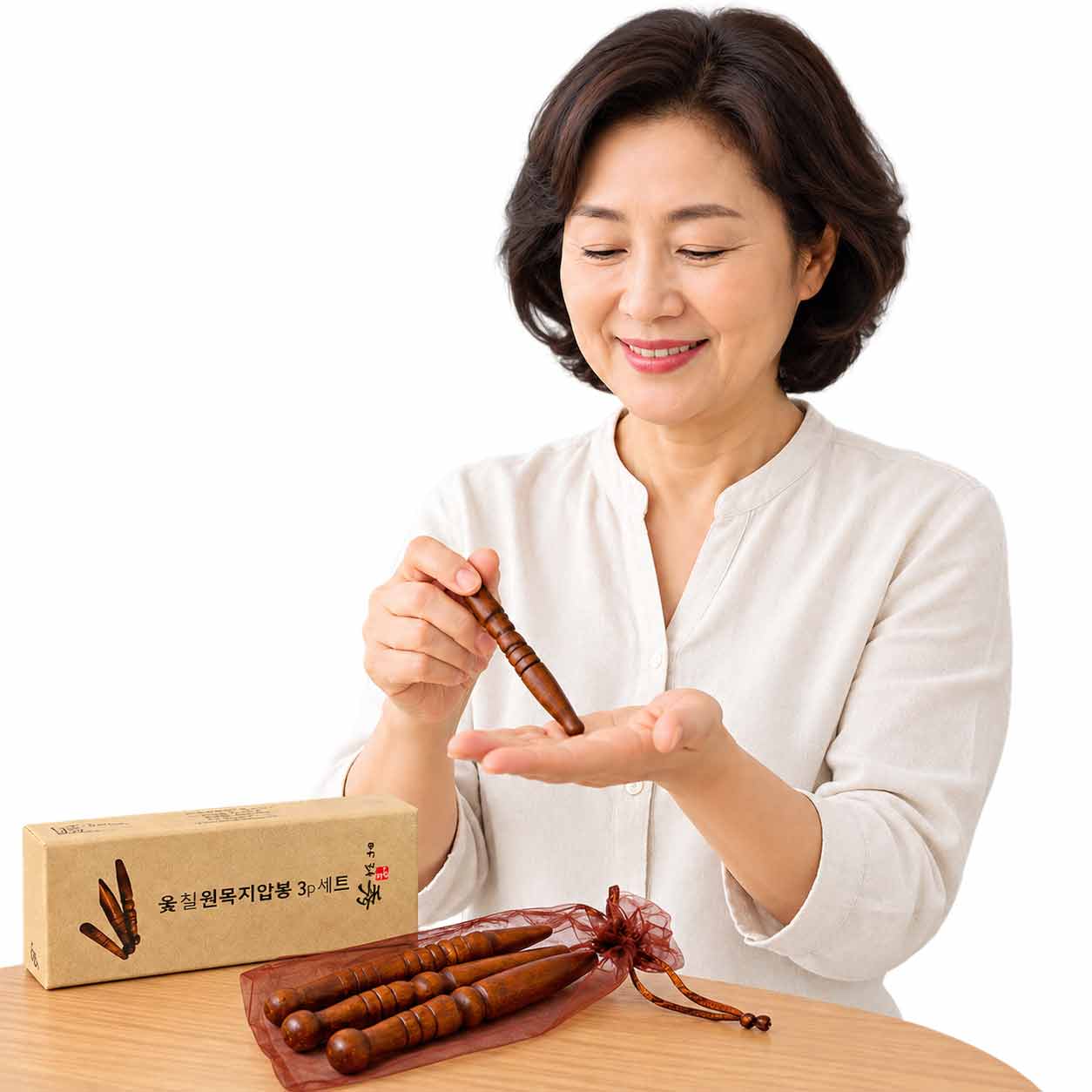 옻칠 원목 지압봉  원목지압봉 옻칠 지압봉   가성비갑 효도 건강상품