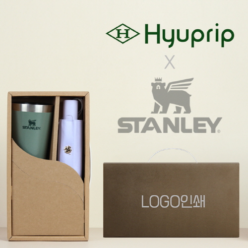 스탠리 스태킹 파인트473ml +협립3단55 카본6K 완전자동 초경량 고밀도 암막 우양산 세트