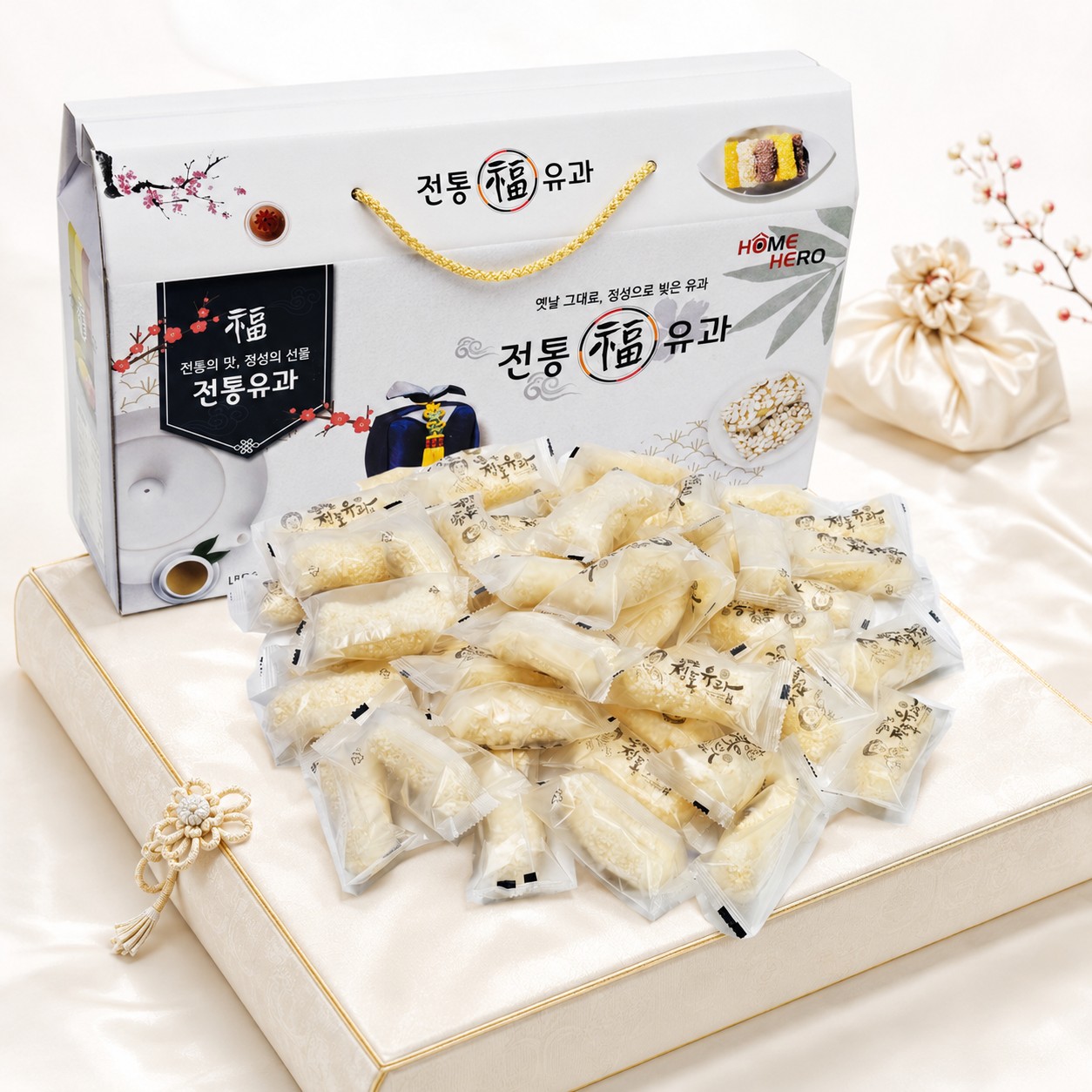 홈히어로 전통유과(대) 500g 명절선물세트