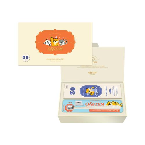 오스템 덴탈세트 치약1 & 칫솔1(쇼핑백 포함)