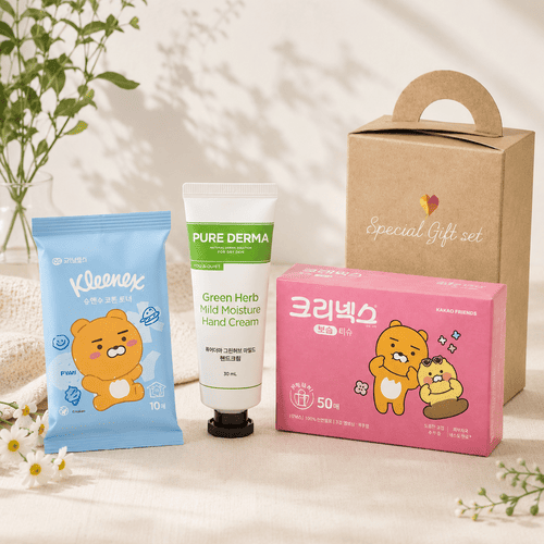 브생건88호 3종 세트(퓨어더마핸드크림+카카오물티슈+카카오휴대용티슈)