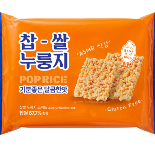 찹쌀 누룽지 쌀과자 스낵- 달콤한맛