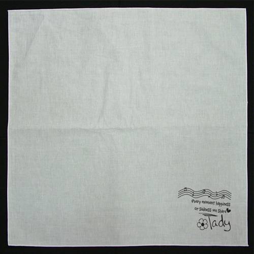 백색손수건 26 x 26 cm, / 흰색손수건, 나염 체험학습 교육용