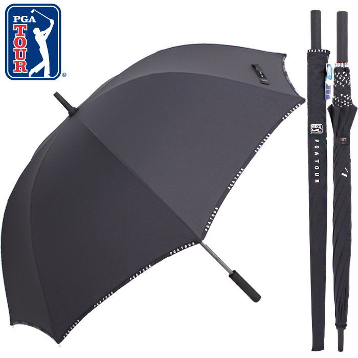 PGA 75수동 로고바이어스 우산